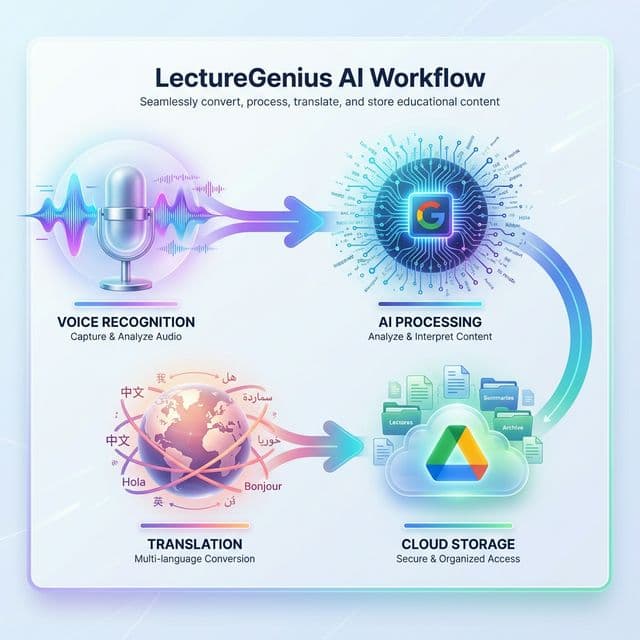 LectureGenius AI Workflow